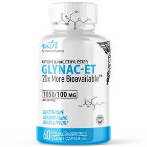GlyNAC-ET NAC Supplement N-Acetyl Cysteine Ethyl Ester - 20x More Bioavailable Than GlyNAC - Glycine & N-acetylcysteine Ethyl Ester Anti Aging Supplement, Boost Glutathione (60 Capsules)…