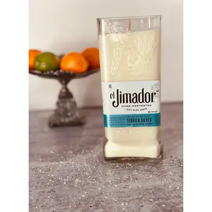 Tequila candle - el jimador tequila bottle - margarita scent-  liquor bottle candle