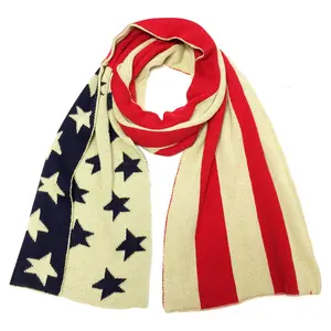 Wrapables Vintage Old Glory American Flag Scarf