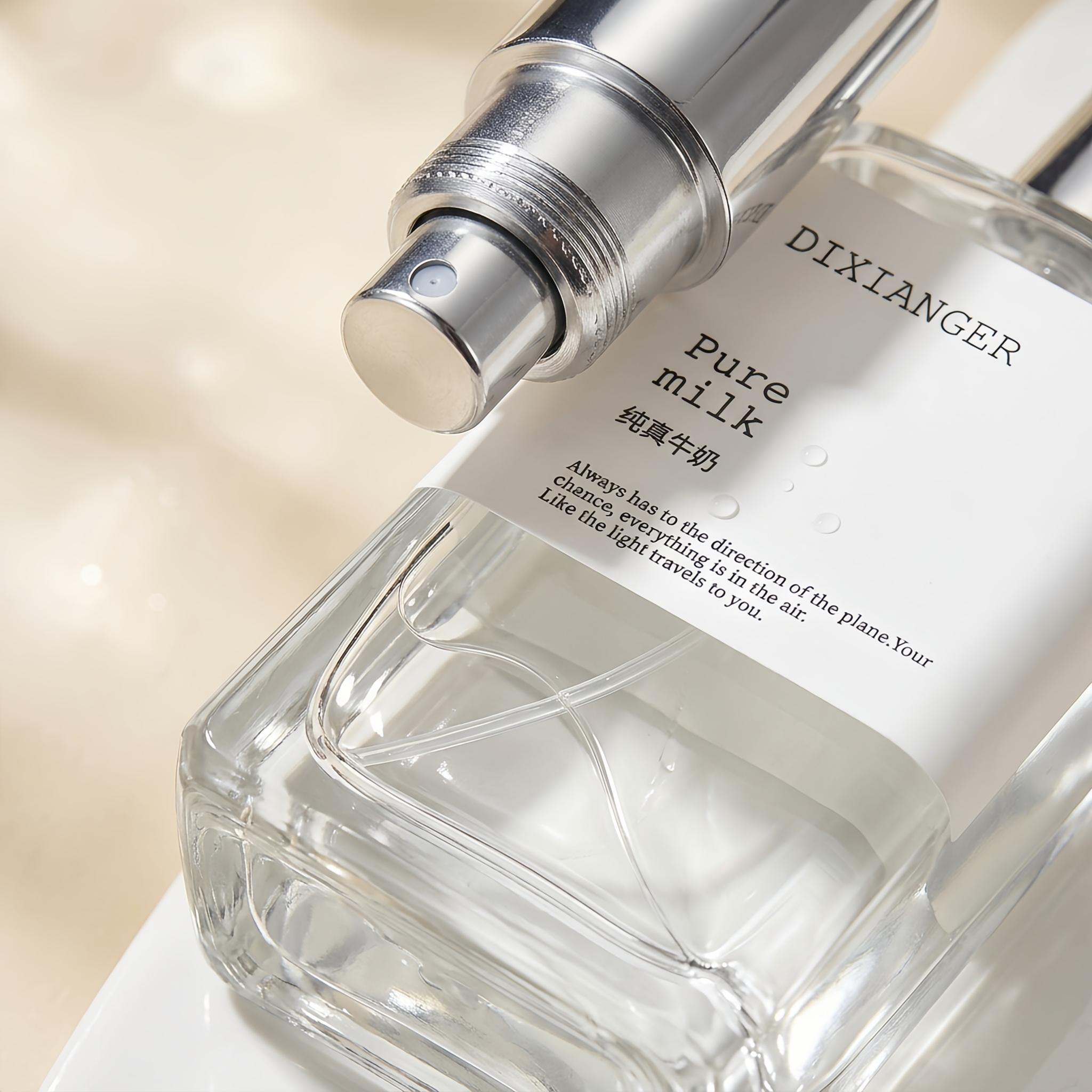 DIXIANGER Pure Milk Perfume 50ml/1.7 fl.oz Regular Ed. - Soft Milky Sweet Scent with Milk Vanilla, Natural Accords - Clean Gentle Daily Wear Fragrance, Single Item Gift for Back to School, Office - Unisex Fragrance for Women, Girls