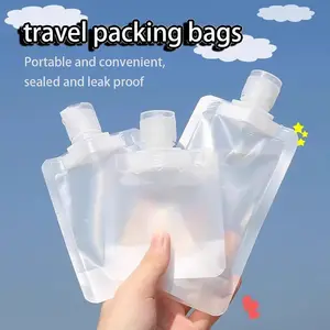 3pcs Travel Refillable Bags Travel Organizer Pouch for Cosmetics Lotion Shower Gel Shampoo Portable Disposable Containers Essential for Outdoor Travel