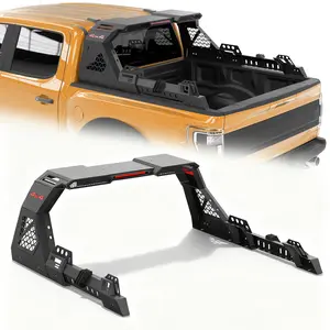 Roll Bar for Full Sizes & Mid Size Pickup Trucks,Universal Truck Bed Adjustable Sport Roll Bar Compatible with Toyota Tacoma,Tundra,Ram 1500/2500/3500,Ford F-150/F-250/F-350,Chevy Silverado,GMC Sierra