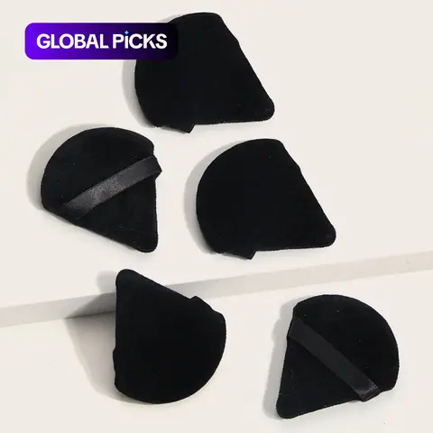 MAANGE Triangle Powder Puff, Soft Makeup Sponge Puff for Liquid Foundation, 1 Set Face & Body Powder, Cream, Blending & Facial Detailing, Makeup Puffs #GLOBAL PICKS