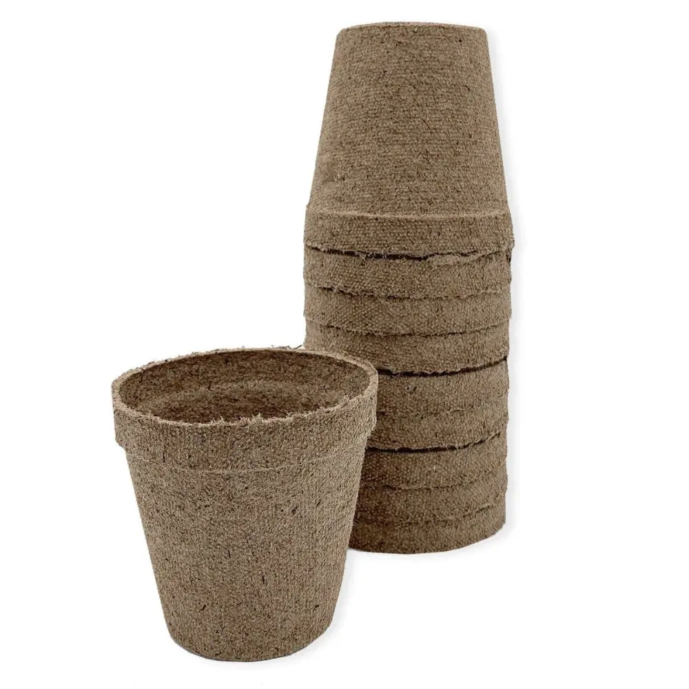 Jiffy-Pots 3-in Biodegradable Seedling Pots for Garden Planting, Biodegradable Flower Pots