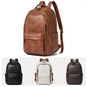 LATMAP 30L Backpacks for Women Men School, Business Laptop Backpack, Travel Work Backpack Purse Faux Leather College Bookbag fits 15.6" Laptop, Gift for Her Mom Summervibes