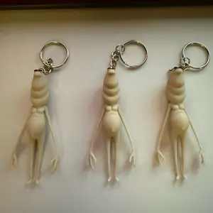 Robert The Worm - Marcus The Worm - Mini Keychain PLA Back Compact Accessory for Key Storage or Small Accessories Ideal for Everyday Use QTY -1 Per Order.