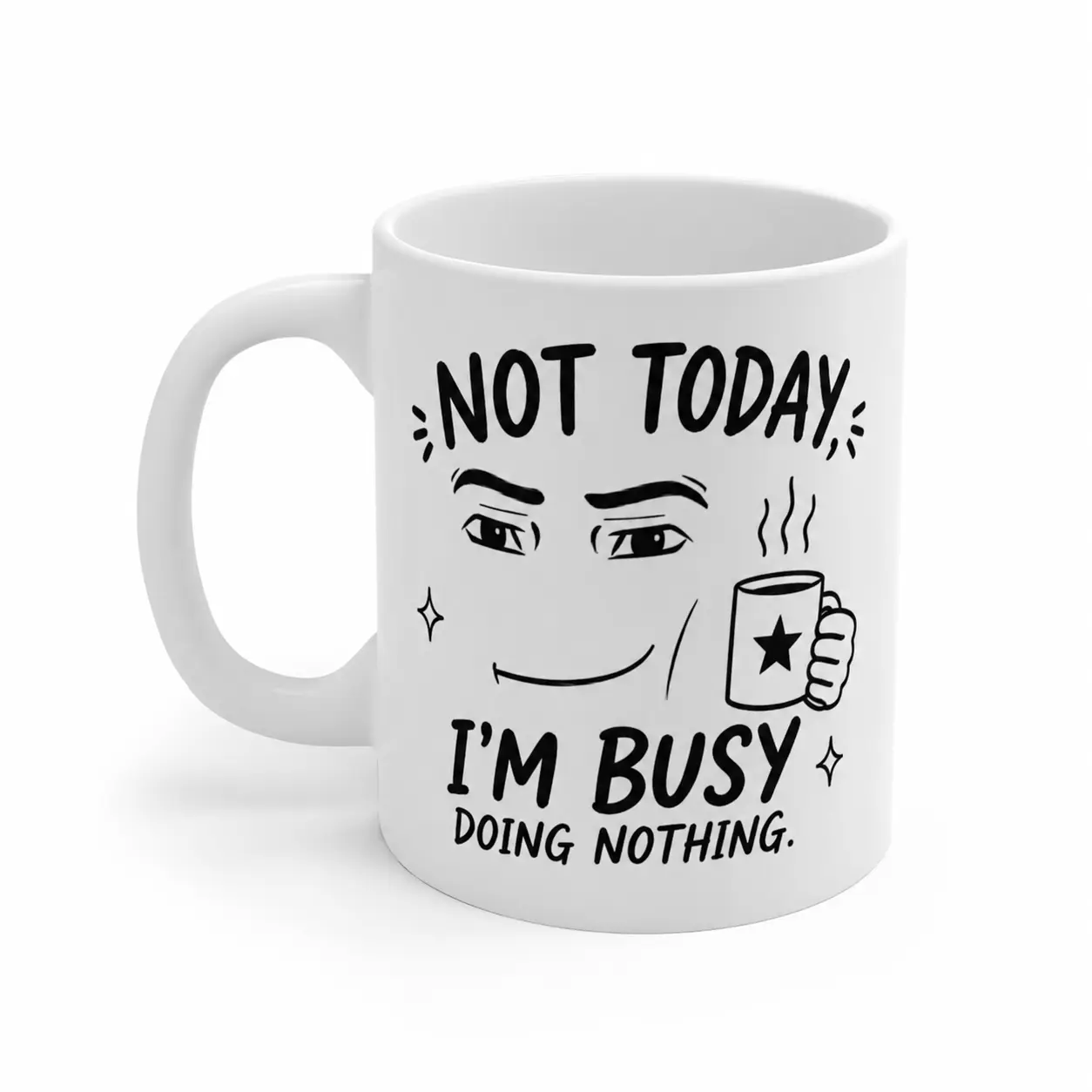 Gamer Meme Mug 11oz, Double Sided White Ceramic Coffee Cup, Funny Expression Mug, Gaming Cup, Viral Meme Gift for Teens and Adults