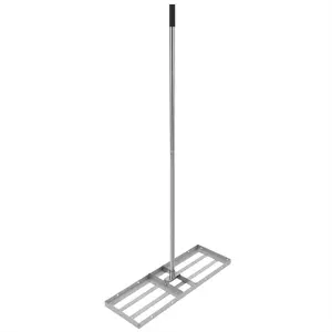 [FLASH SALE] Garvee 30"×10" Heavy-Duty Steel Lawn Leveling Rake with 180° Flexible Rotation - Topdressing Spreader Tool for Backyard, Garden, Golf Course, Farm, and Pasture