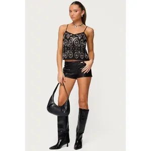 Labella Faux Leather Micro Shorts Labella Faux Leather Micro Shorts