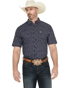 Ariat Men's Cian Paisley Print Short Sleeve Button-Down Western Shirt - 10059008
