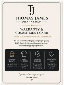 Free Gift Included – Exclusive Thank You Card & Bonus Item | Thomas James Oharakolm | Not For Sale | Customer Appreciation Gift