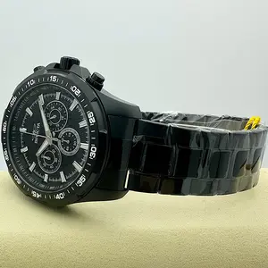 Invicta New Speedway Chronograph Men's Watch - Black Dial & Ion-Plated Case with Tachymeter Scale
