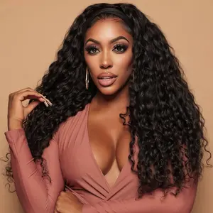 Ocean Wave Human Hair Headband Wig