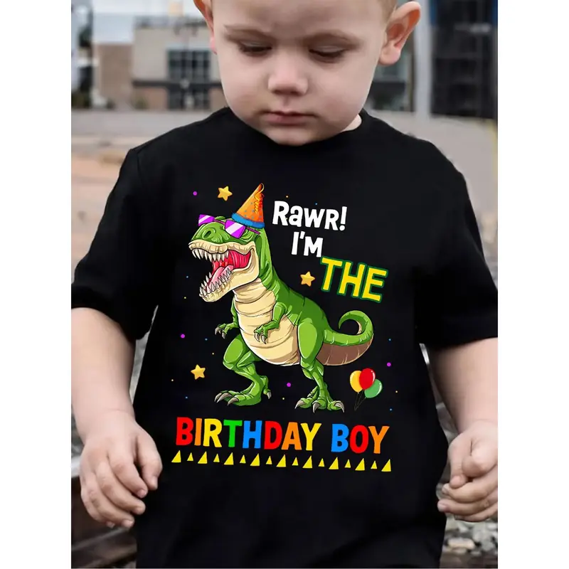 dinosaur birthday dress Three Rex 3rd Birthday Outfit for Girls – Short Sleeve Lavender Dinosa –  Luke and Lulu Apparel main image 1