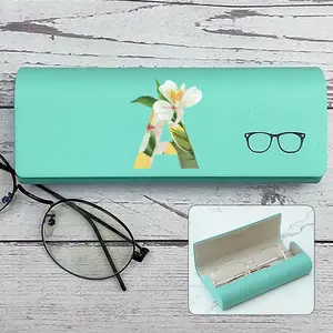 1pc Portable Eyewear Box PU Hard-Shell Spectacle Case for Sunglasses, Magnetic Switch, Dustproof Glasses Organizer, Glasses Holder, Simple Waterproof Design for Travel