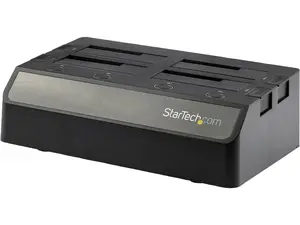 StarTech.com SDOCK4U313 4 Bay SATA HDD Docking Station - For 2.5in / 3.5in SSD / HDD - USB 3.1 (10Gbps) - USB-C / USB-A - Hard Drive Docking Station