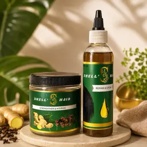 Shell Hair Oil and Cream, Gentle Hydrating Haircare Product for Hair Moisture Boost and Repair
