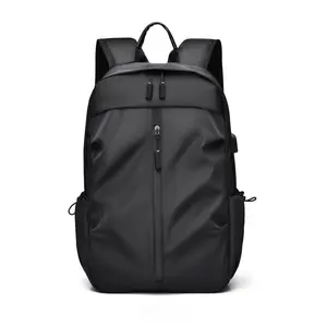 Stylish Solid Color Backpack For Men, Lightweight And Durable Daypack With Independent Laptop Compartment, Multifunctional Casual Rucksack Ideal For Daily Commute Outdoor Sports Business Work Travel And School Daily Use