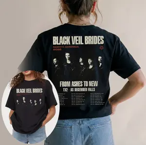 Black Veil Brides Tour 2026 North America The Vindicatour T-Shirt, Vintage 2 Sides Tee, Unisex Fan Gift, Loose Fit, 100% Cotton