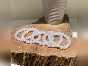Lavender Chalcedony Crystal Bracelets |  Wholesale Jewelry |10mm