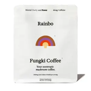 Fungki Mushroom Coffee Nootropic, low-acid, 44mg caffeine
