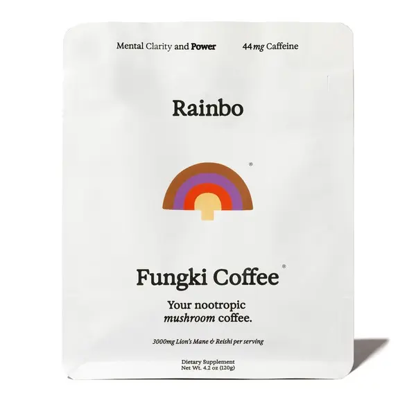 Fungki Mushroom Coffee Nootropic, low-acid, 44mg caffeine