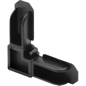 PL 77268 3/4 in. x 7/16 in. Plastic Matte Black Screen Frame Corners (4 Pack)