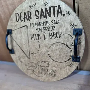 Santa's Christmas Tray - Perfect for Storing Treats and Toys