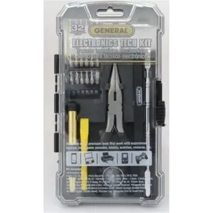 General Tools Manufacturing  Electronics Tech Repair Kit, 32 Piece - Case of 3