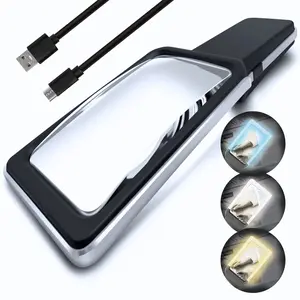 6X Rechargeable Magnifying Glass with 10 Anti-Glare & Dimmable LEDs - ED14