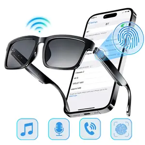 Smart Glasses,Bluetooth Sunglasses Audio Eyewear,Integrated Speakers and Microphone,Athletic/Outdoor UV Protection Unisex,Voice Command & Touch Operation,Smart Summer Gear, Wireless Audio Glasses