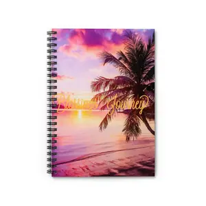 Blessings Journey Spiral Notebook - Ruled Line, Trendy Notebook, Lucky Girl Gifts, Ocean Notebook, Beach Notebook, Sunset Notebook,