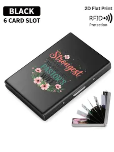 Unisex Rfid-Protected Metal Card Holder, Side-Opening Design, Ultra-Thin Matte Finish, Secure & Stylish, Credit Card Organizer