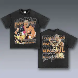 VINTAGE TEE | HULK HOGAN, Prints Vintage T-Shirt, Wrestler Shirt, WWE Shirt, Graphic Tee , Unisex T-Shirt, Gift For Him Top Menswear Underwear Streetwear