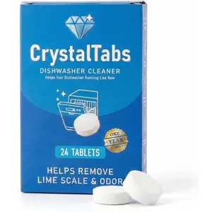 Dishwasher Cleaner Tablets – Deep Clean Descaler – Fragrance-Free – Removes Lime Scale, Hard Water & Odor – 24 Count Year Supply