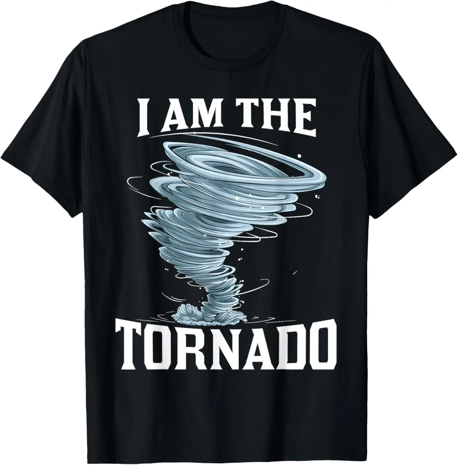 Ich bin der Tornado-Sturm-Twister-Meteorologe Herrenlustiger Kasuallangarmanschetten BaumwolleT-shirt