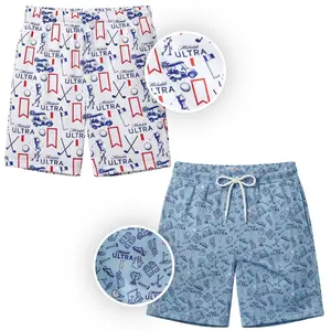 Beer MicheIob Golf Stretch Mesh Swim Trunks for Men, Quick Dry Athletic Mesh Shorts, Summer Beach Swim Shorts, Lightweight Performance Swimwear