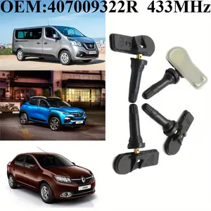 1Pcs/4Pcs OEM#407009322R #433MHz TPMS/TIRE PRESSURE SENSOR For #NISSAN:NV300/NV400/INTERSTART #OPEL:MOVANO/COMBI/VIVARO #RENAULT:CAPTUR/EXPRESS/KANGOO/KIGER/KWID/TRIBER/TRAFIC/TWINGO/SANDERO/QM3 #VAUXHALL:MOVANO/VIVARO #DACIA:LOGAN/LOGDY/DUSTER/DOKKA