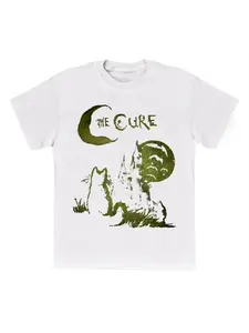 The Cure Cat T-shirt 90s Alt Indie Rock Clothes Band T Shirt Hip Hop Tee Men Women Oversize Clothing Y2k Tops