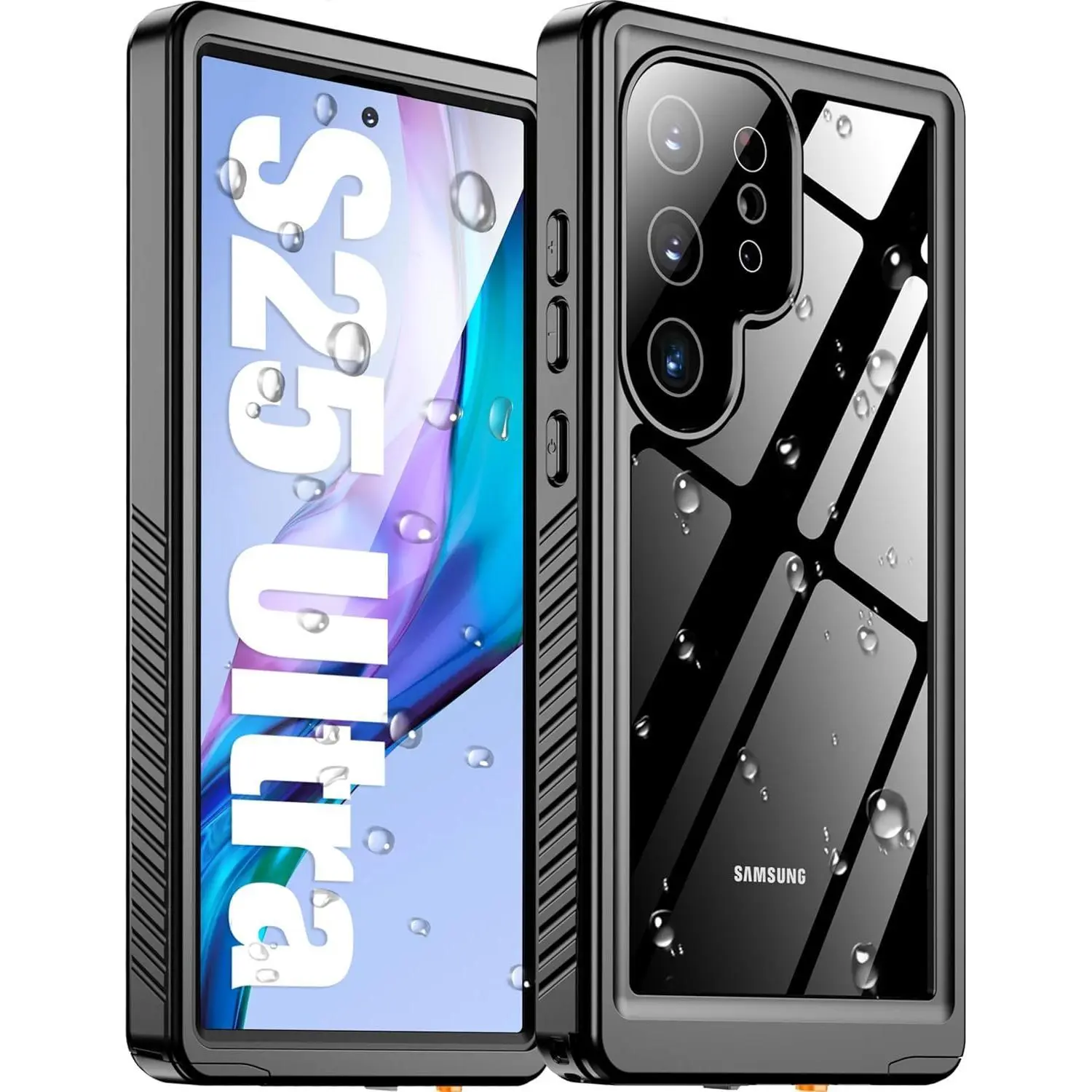 Heavy Duty Waterproof Smartphone Case for Samsung Galaxy S25 Ultra 5G 6.9'' - IP68 Underwater, 12FT Shockproof, Built-in Screen & Lens Protector, 360° Full Body Protection for Cellphone Handheld Devices Accessories, Tpu, Contemporary Art, Photorealism