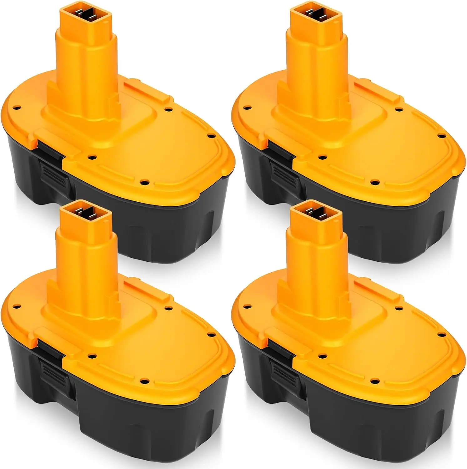4-Pack 4500mAh 18V Replacement Batteries for DeWALT DC9096, DC9098, Compatible with DeWALT 18V Series Batteries DC9099, DW9095
