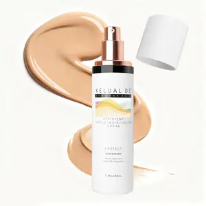 KELUAL DS Anti-Aging Tinted Face Moisturizer & Sheer Face Sunscreen SPF 46, Hydrating Skin Care & Sunscreen Moisturizer,1.7OZ/50ML
