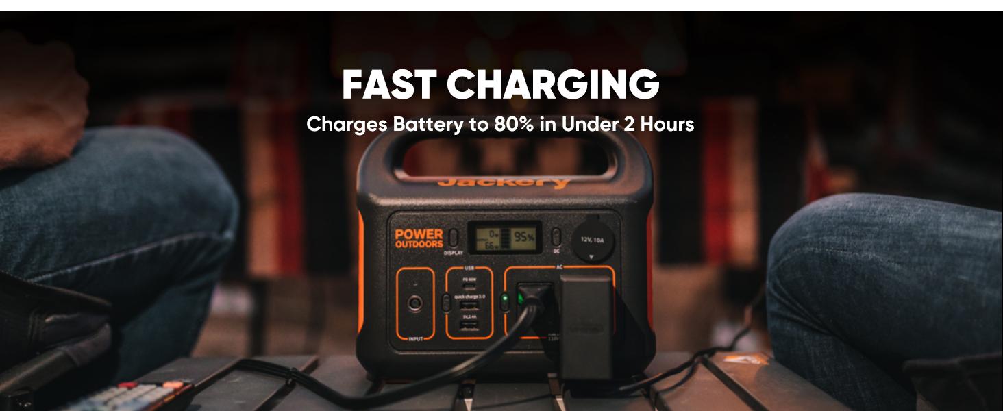 Jackery Solar Generator 300 - Portable Power Station with 293Wh Battery & 102W Fast Charger, 300W AC Outlet (110V) for Outdoor Adventures, Travel & Blackouts