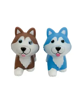 Adorable Dog Puppy Animal Themed Rubber Duck Ducks - Husky Huskies Brown Blue White - Individual or Pack of 2
