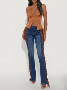 Tall Jaw Dropper Stretch Lace Up Bootcut Jeans - Dark Wash Tall Jaw Dropper Stretch Lace Up Bootcut Jeans - Dark Wash
