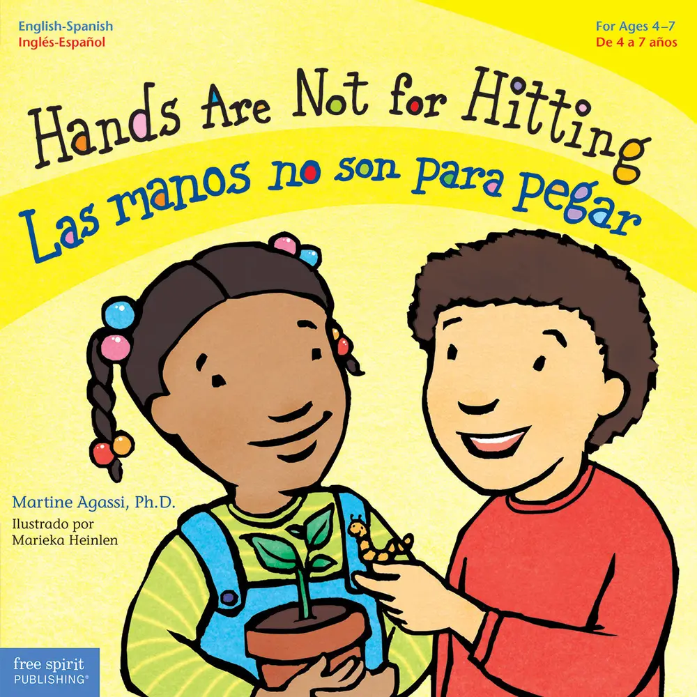 Used Book - Hands Are Not for Hitting/Las Manos No Son Para Pegar by Martine Agassi, Ph.D. (Paperback, Very Good Condition, English-Spanish, for Helping Children Learn) - School & Educational Supply, Learning, Playing