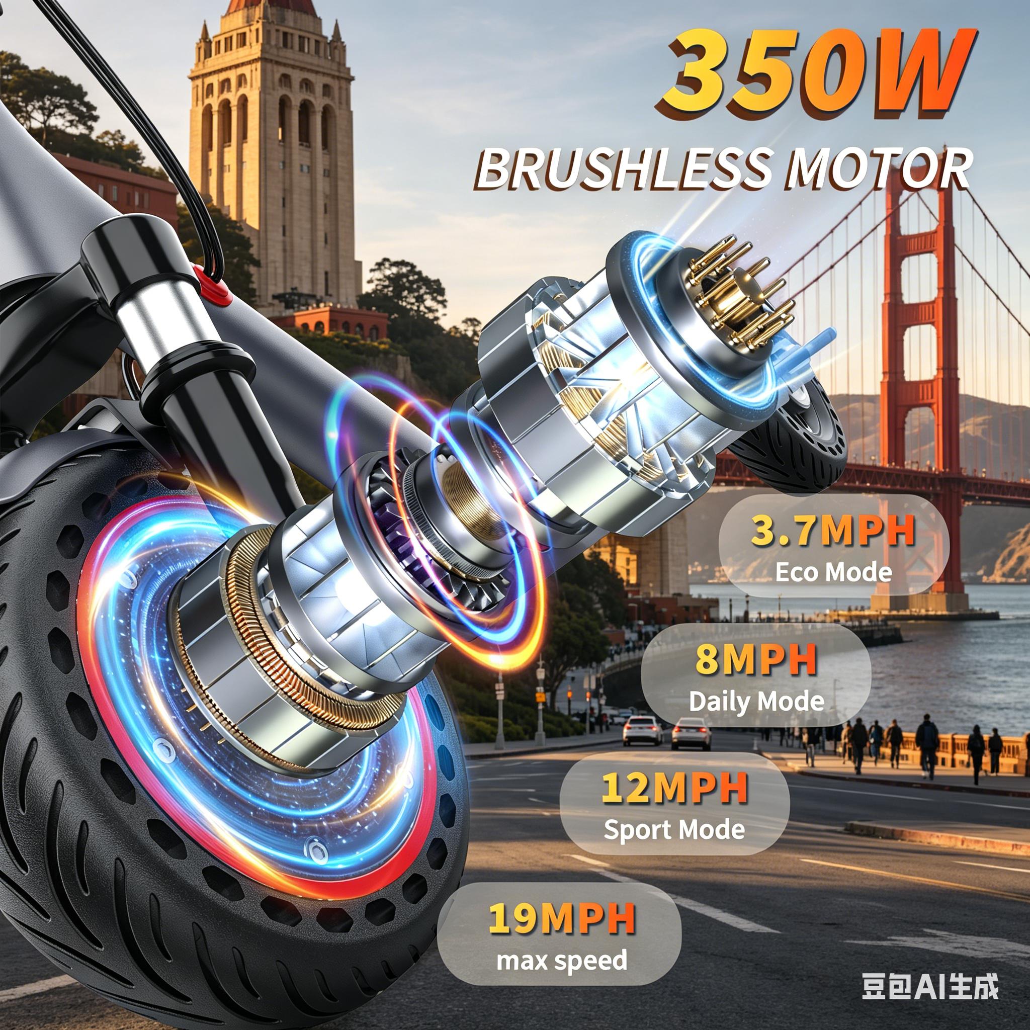 CSafe Adjustable Folding Electric Scooter for Adults & Kids | 16-22 Mph Speed | 8.5"/10"/14" Non-Slip Tires | 12-50 Miles Range | Dual Braking System | Dual Suspension | App Control | With Seat & Carry Bag