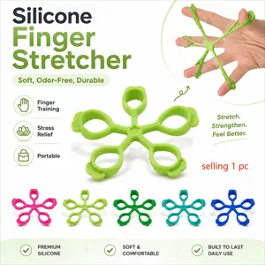 1PC Finger Exerciser — Silicone Grip Trainer, Hand Strength Builder, Finger Extender, Finger Stretcher, and Portable Finger Workout Tool, Office Stress-Relief and Fitness Accessory, Use as a Stress-Relief to Exercise, Alleviate Anxiety