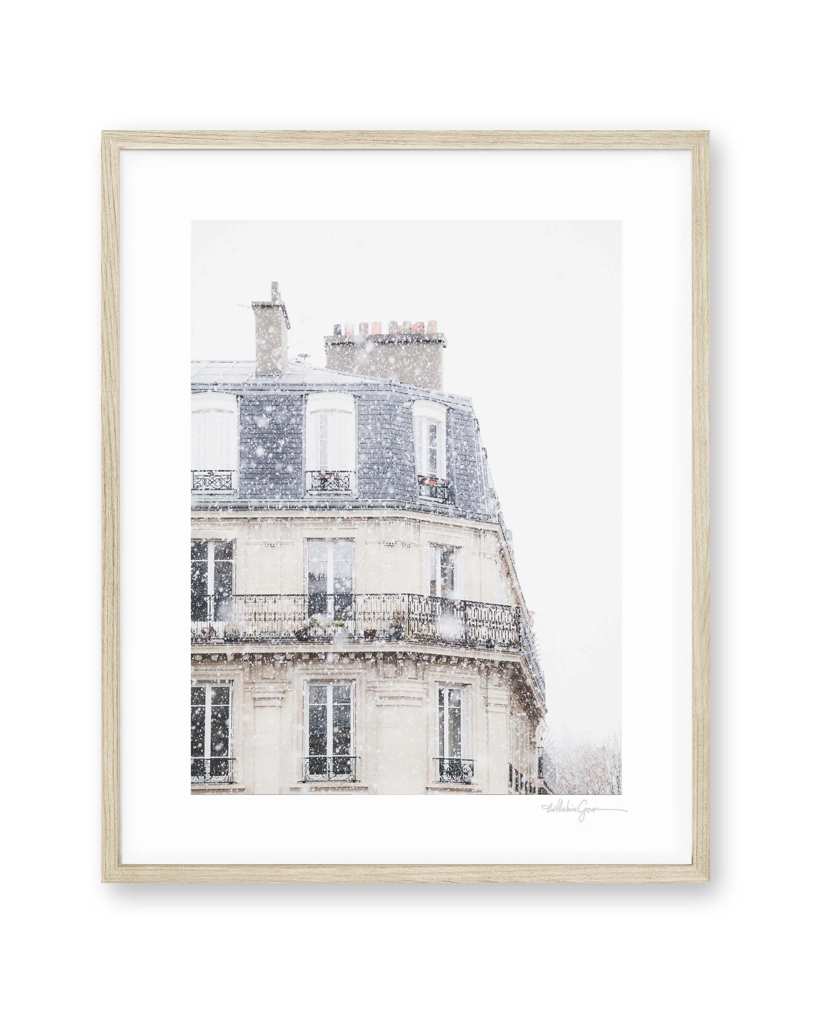 Snowfall in Paris