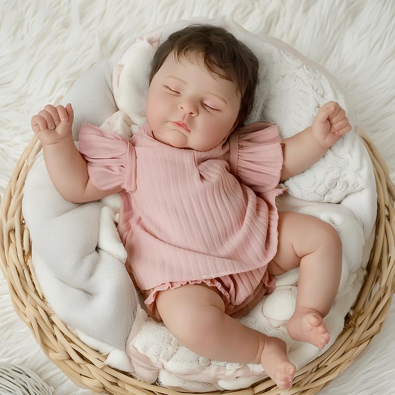 Peaches Reborn Baby Doll 20 Inch Soft Vinyl Realistic Newborn Dolls Lifelike Baby Dolls Clothes and Accessories for 3+ Year Old Girls